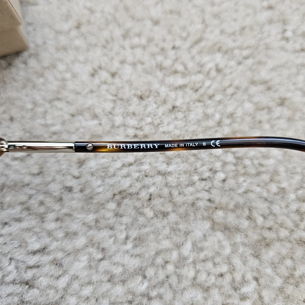 Burberry B2128 rounded oval eyeglasses 52mm brown tortoise shell 52-16-140